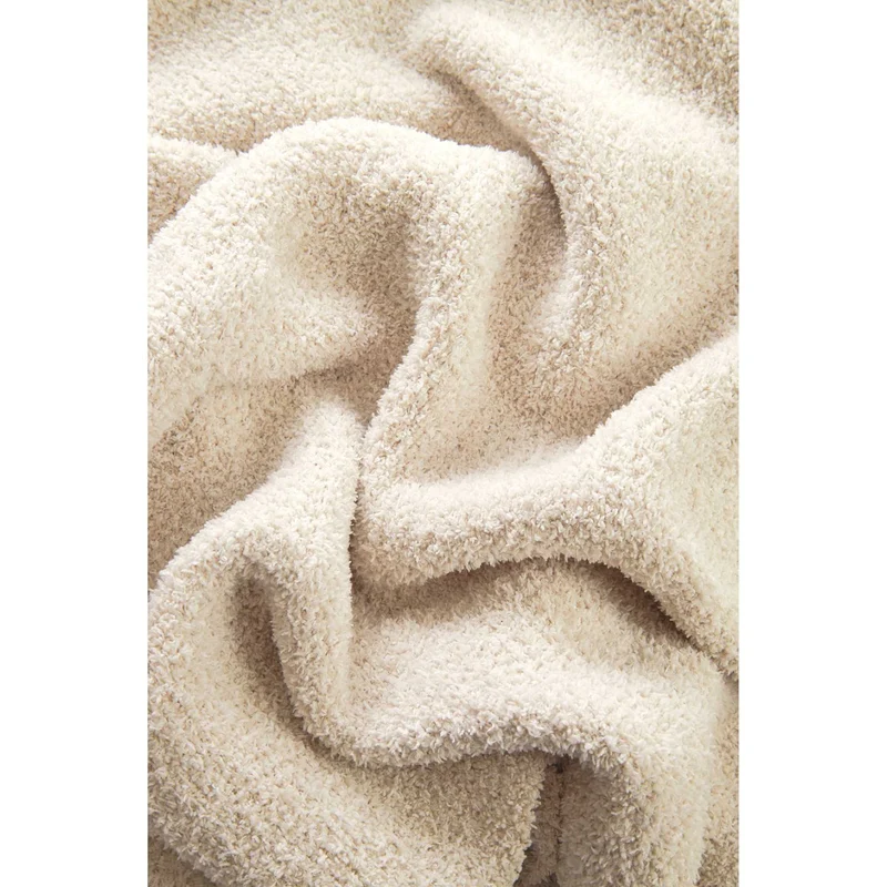 SCHÖNER WOHNEN Kuscheldecke - hochwertige Strickoptik - 130x170cm
