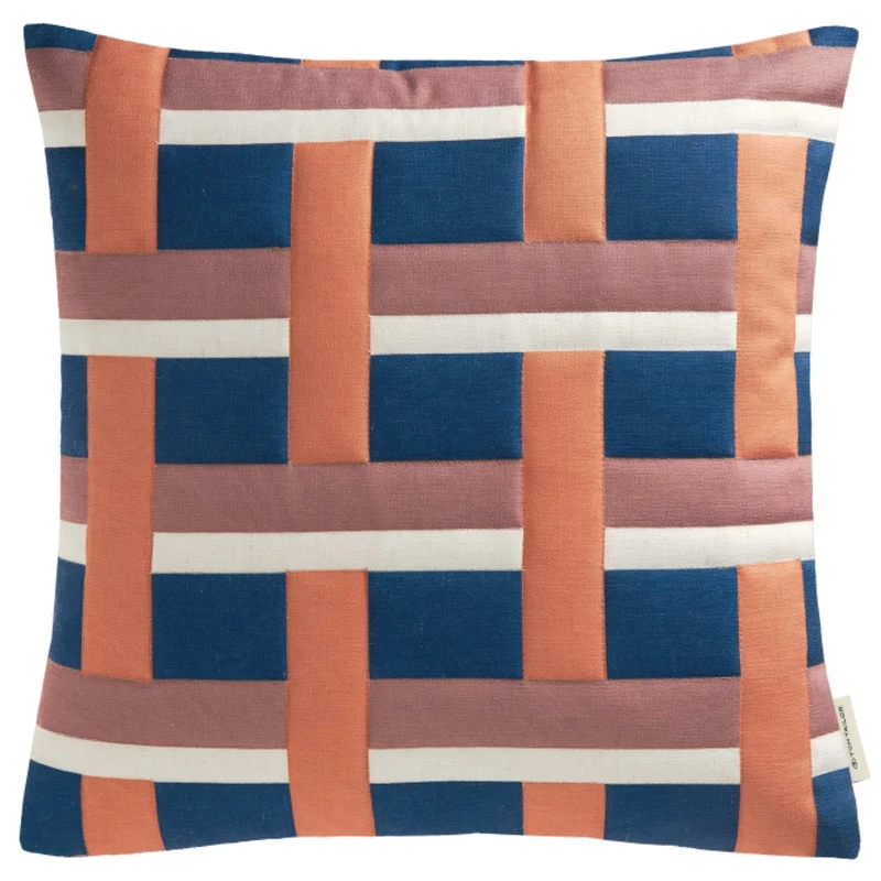 Kissenhülle Multi Check mit grafischem Muster 45 x 45 cm