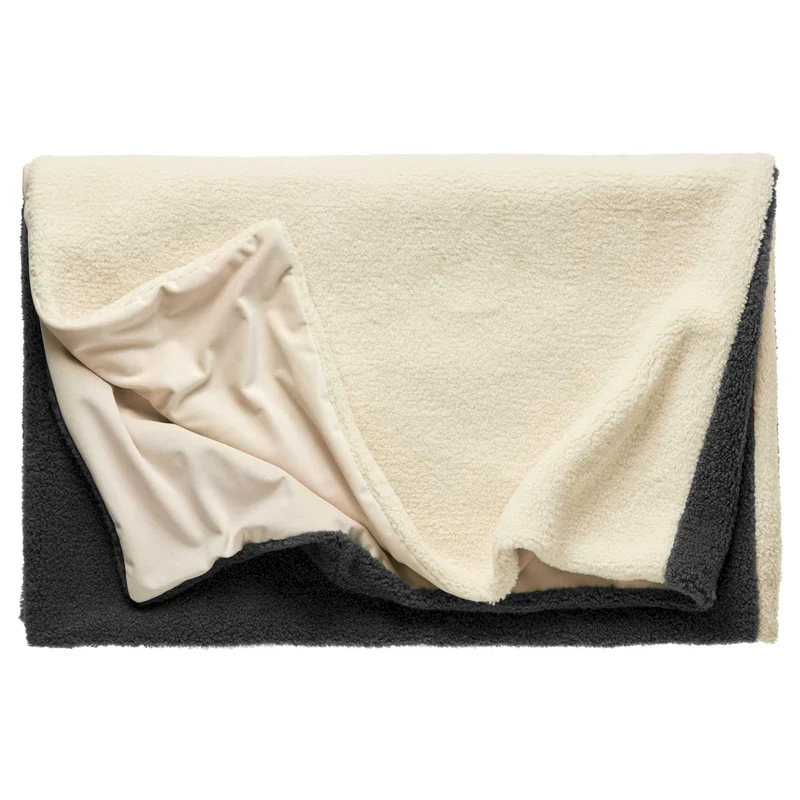TOM TAILOR Kuscheldecke - flauschiger Teddystoff & Velvet - 130x170cm
