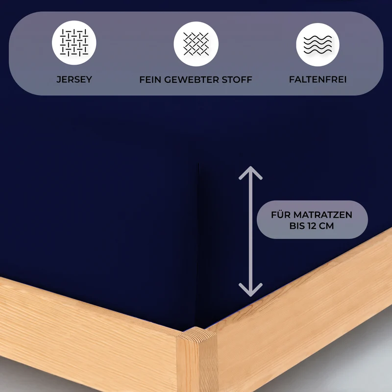 Topper Jersey Spannbettlaken 200x200 cm
