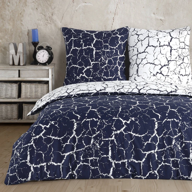 Renforcé Wende Bettwäsche "Mercer Royal", 100% Baumwolle, 80x80 Kissenbezug
