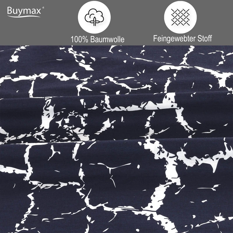 Renforcé Wende Bettwäsche "Mercer Royal", 100% Baumwolle, 80x80 Kissenbezug