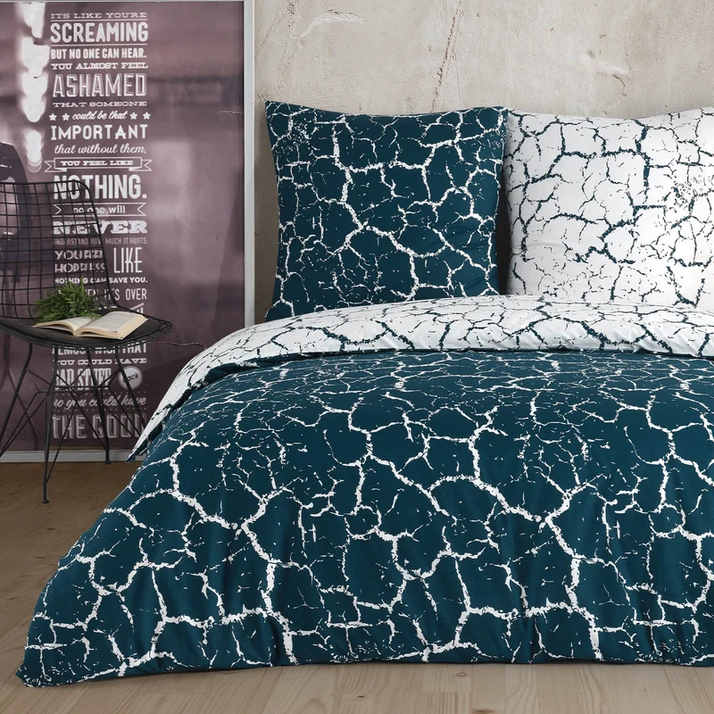 Renforcé Bettwäsche "Mercer Black", 100% Baumwolle, Reißverschluss, 80x80 cm Kissenbezug