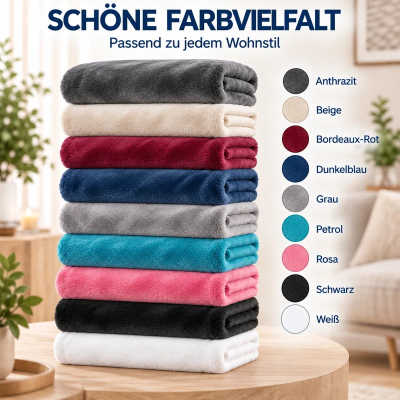 Kuscheldecke, Fleece, 150x200, 220x240, 230x270 cm
