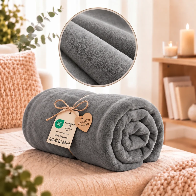 Kuscheldecke, Fleece, 150x200, 220x240, 230x270 cm