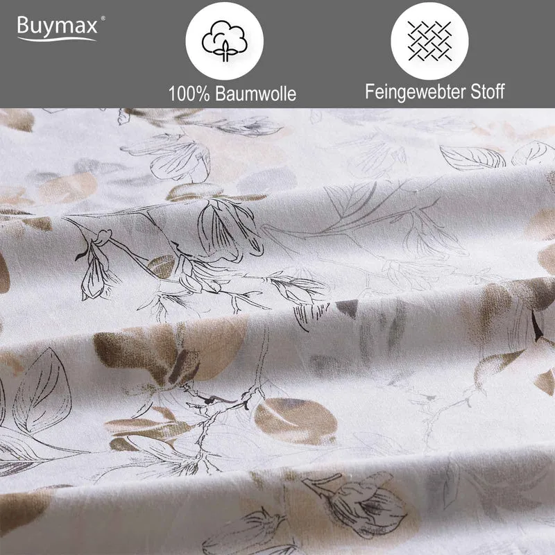 Renforcé Bettwäsche "Almira", 100% Baumwolle, Reißverschluss, 80x80 Kissenbezug
