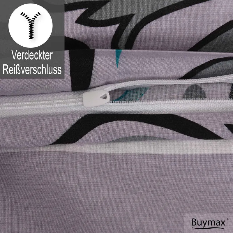Renforcé Bettwäsche "daimond türkis", 100% Baumwolle, Reißverschluss, 80x80 cm Kissenbezug