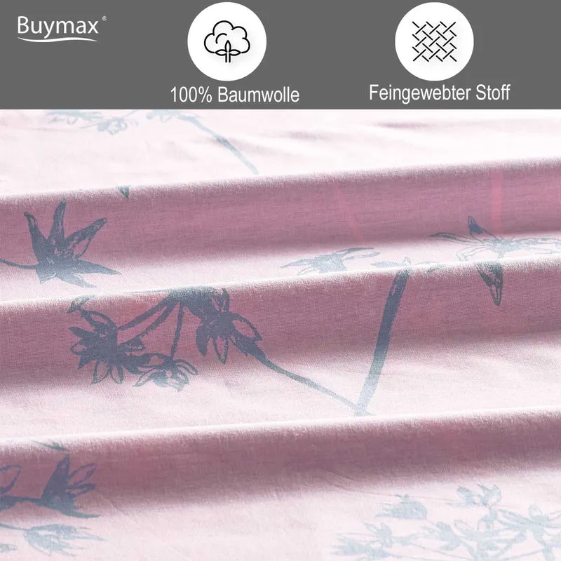 Renforcé Bettwäsche "idil pink" aus 100% Baumwolle, 80x80 cm Kissenbezug