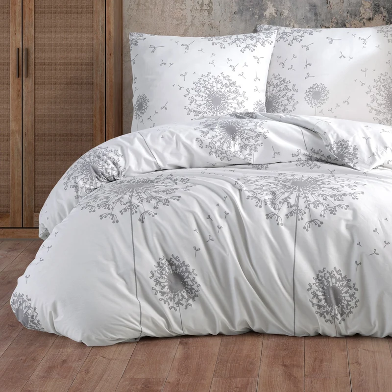 Renforcé Bettwäsche "Willow", 100% Baumwolle, Pusteblumen, 80x80 Kissenbezug