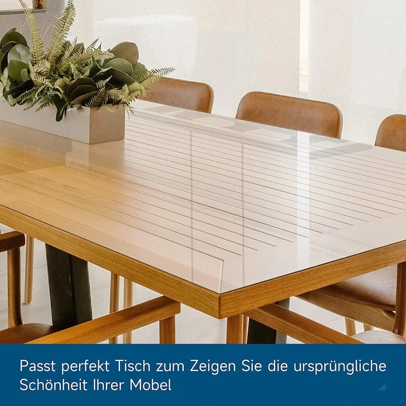 Tischfolie Tischdecke transparent Schutzfolie Tischschutz Tischmatte 1.8mm PVC