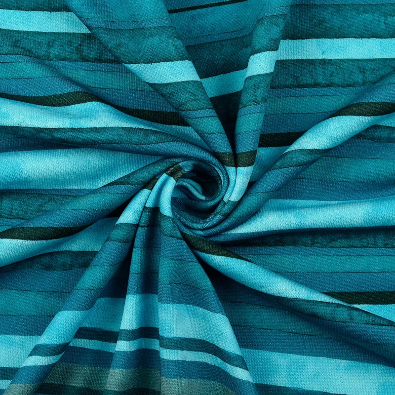Wintersweat Streifen blau *Ab 50cm
