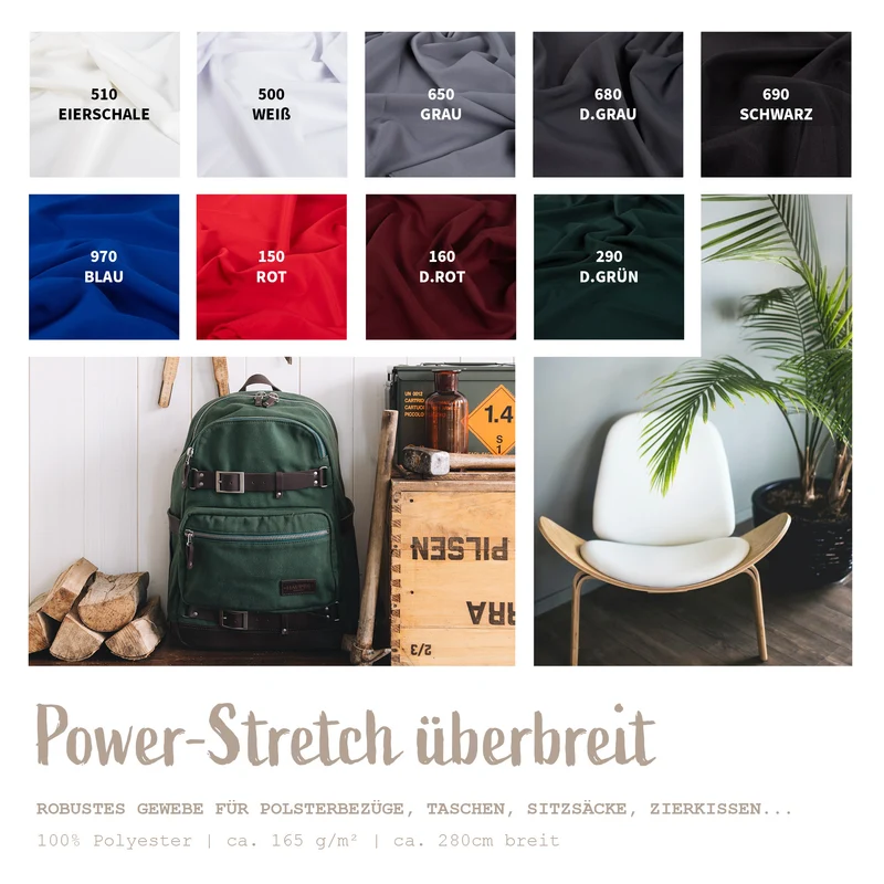 Dekostoff Power-Stretch überbreit *Ab 50 cm