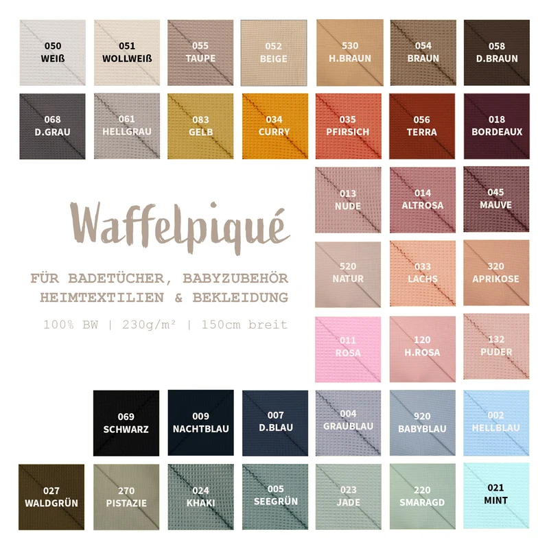 Waffelpiqué *Ab 50cm
