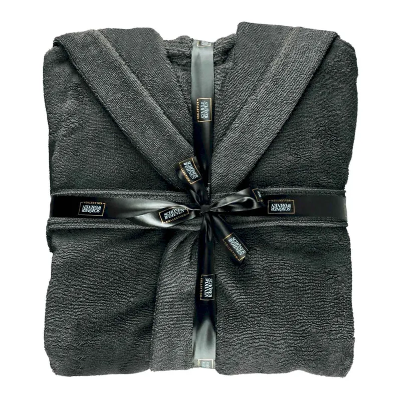 SCHÖNER WOHNEN Bademantel flauschig - Unisex mit Kapuze