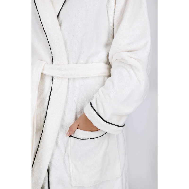 SCHÖNER WOHNEN Bademantel flauschig - Unisex mit Kapuze