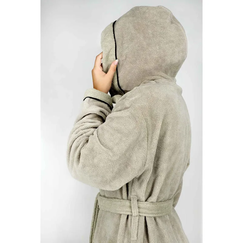 SCHÖNER WOHNEN Bademantel flauschig - Unisex mit Kapuze