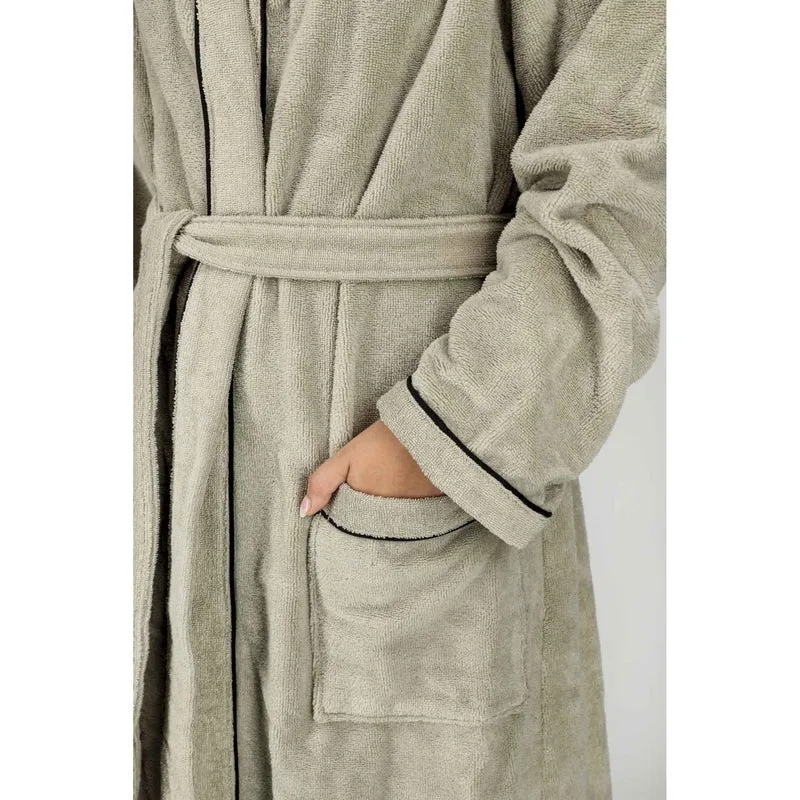 SCHÖNER WOHNEN Bademantel flauschig - Unisex mit Kapuze