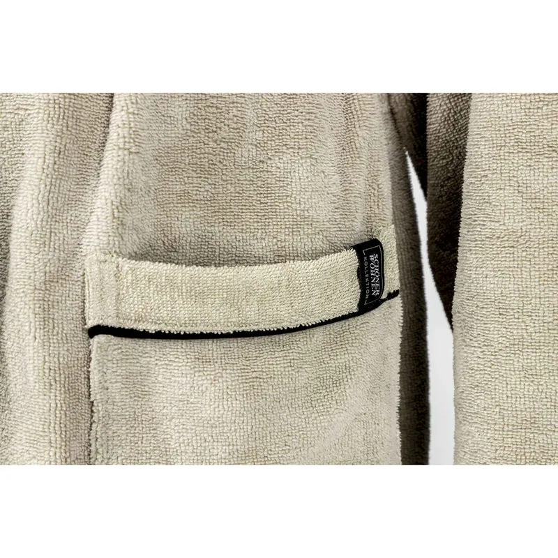 SCHÖNER WOHNEN Bademantel flauschig - Unisex mit Kapuze