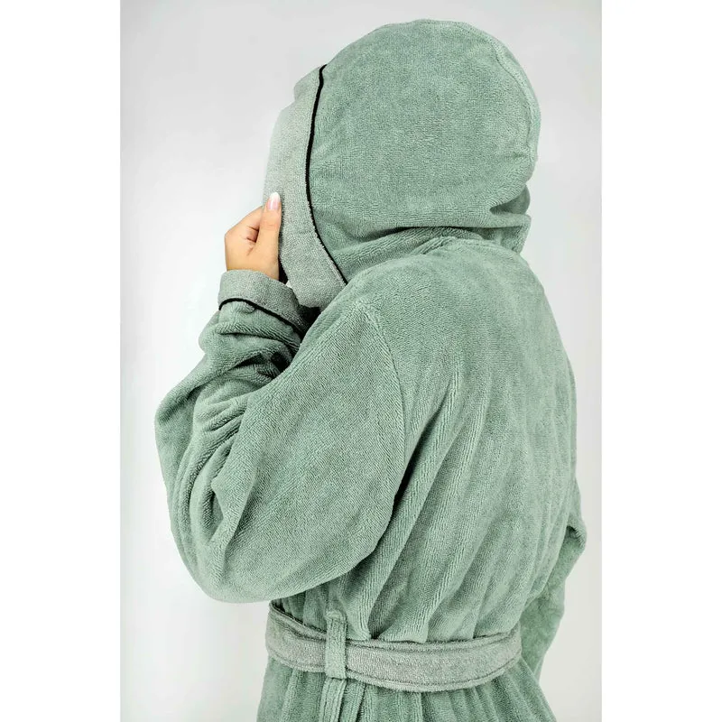 SCHÖNER WOHNEN Bademantel flauschig - Unisex mit Kapuze