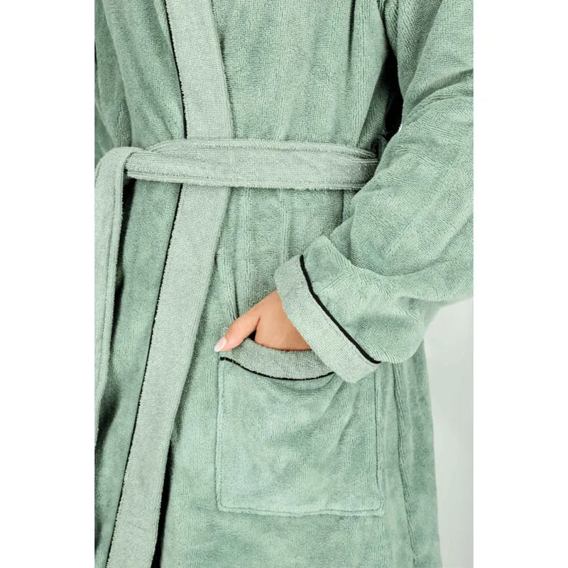SCHÖNER WOHNEN Bademantel flauschig - Unisex mit Kapuze