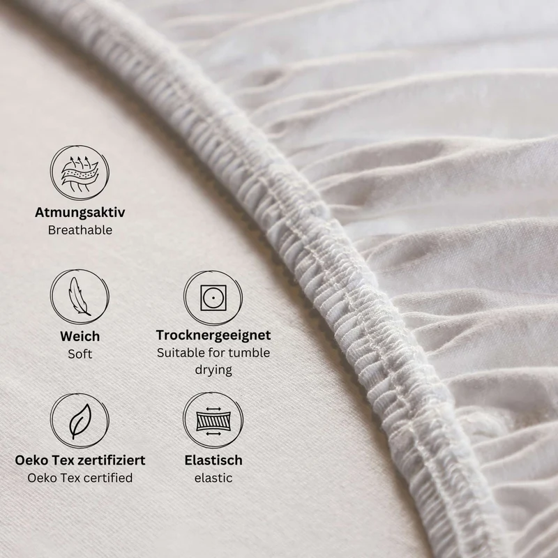 ESPRIT Spannbettlaken - elastisch - Bettlaken für Boxspringbett geeignet