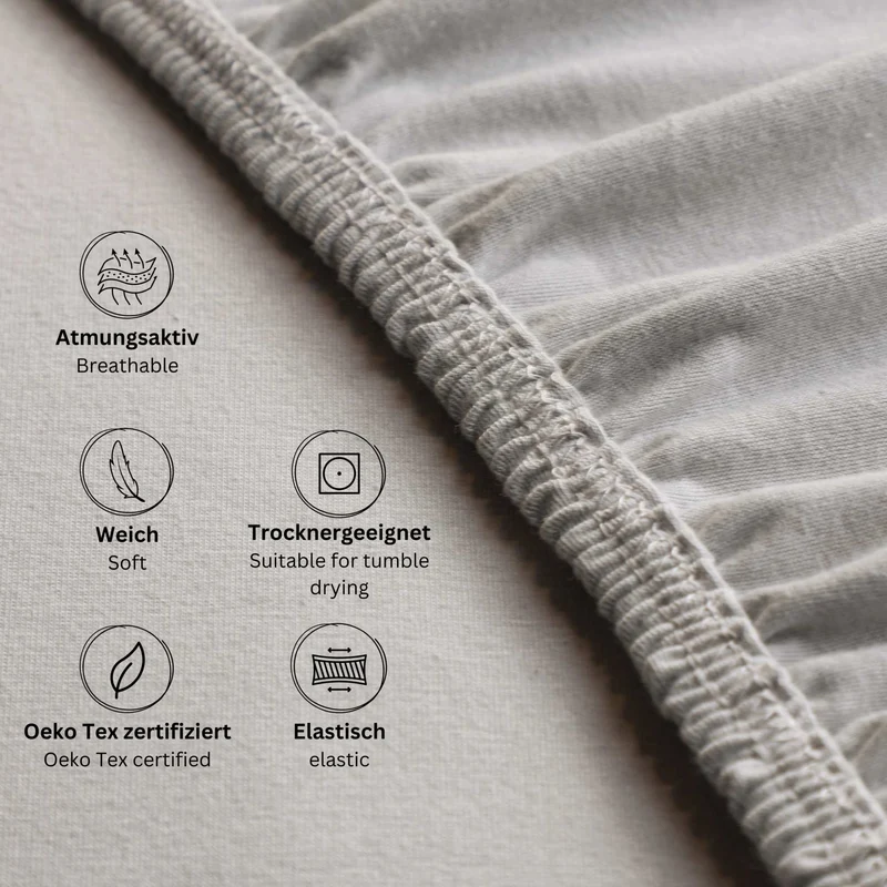 ESPRIT Spannbettlaken - elastisch - Bettlaken für Boxspringbett geeignet