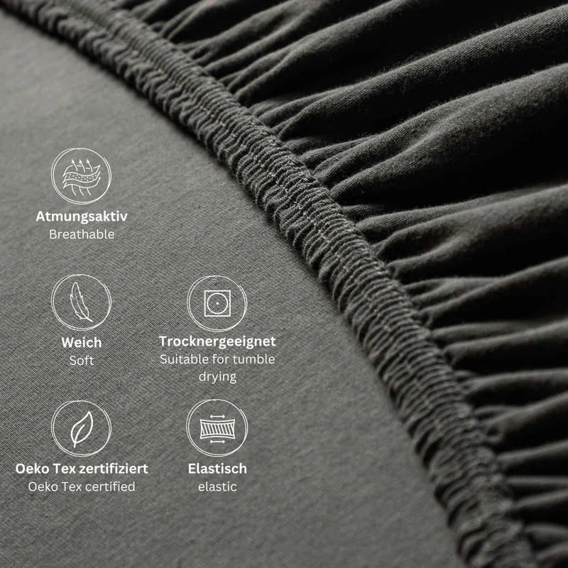 ESPRIT Spannbettlaken - elastisch - Bettlaken für Boxspringbett geeignet