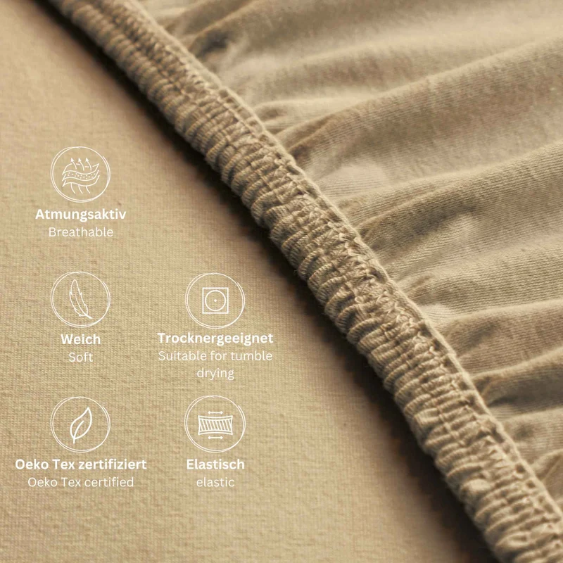 ESPRIT Spannbettlaken - elastisch - Bettlaken für Boxspringbett geeignet