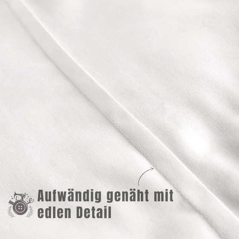 SCHÖNER WOHNEN Satin Bettwäsche - weich & atmungsaktiv - Uni