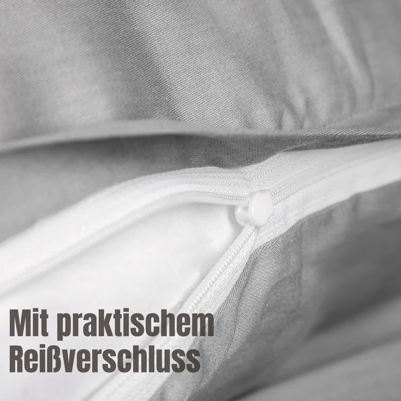 SCHÖNER WOHNEN Satin Bettwäsche - weich & atmungsaktiv - Uni