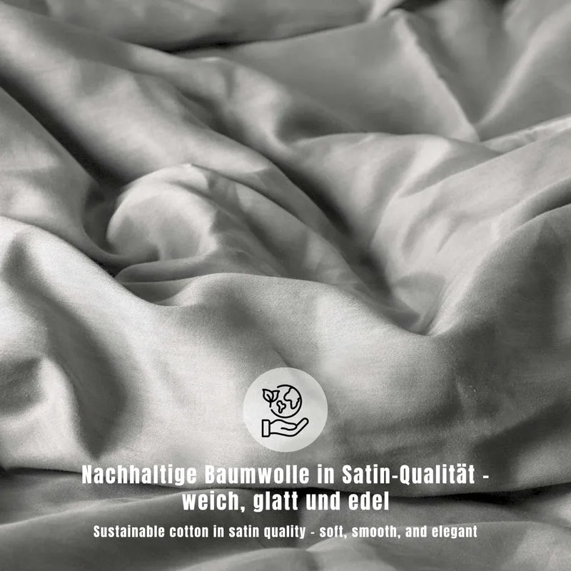 SCHÖNER WOHNEN Satin Bettwäsche - weich & atmungsaktiv - Uni