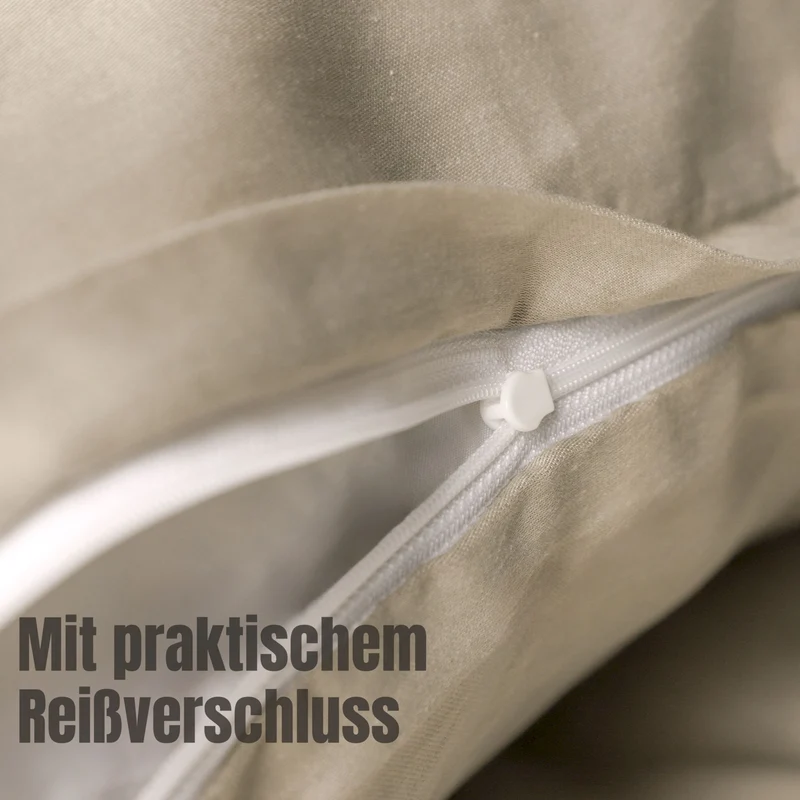 SCHÖNER WOHNEN Satin Bettwäsche - weich & atmungsaktiv - Uni