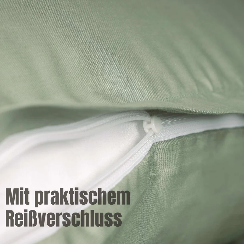 SCHÖNER WOHNEN Satin Bettwäsche - weich & atmungsaktiv - Uni
