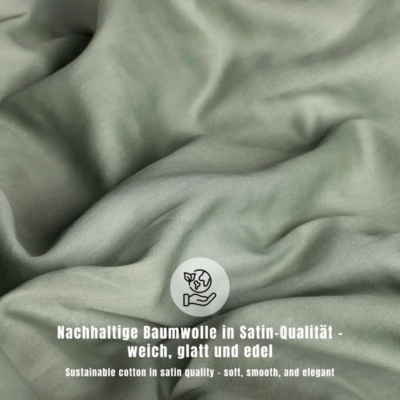 SCHÖNER WOHNEN Satin Bettwäsche - weich & atmungsaktiv - Uni