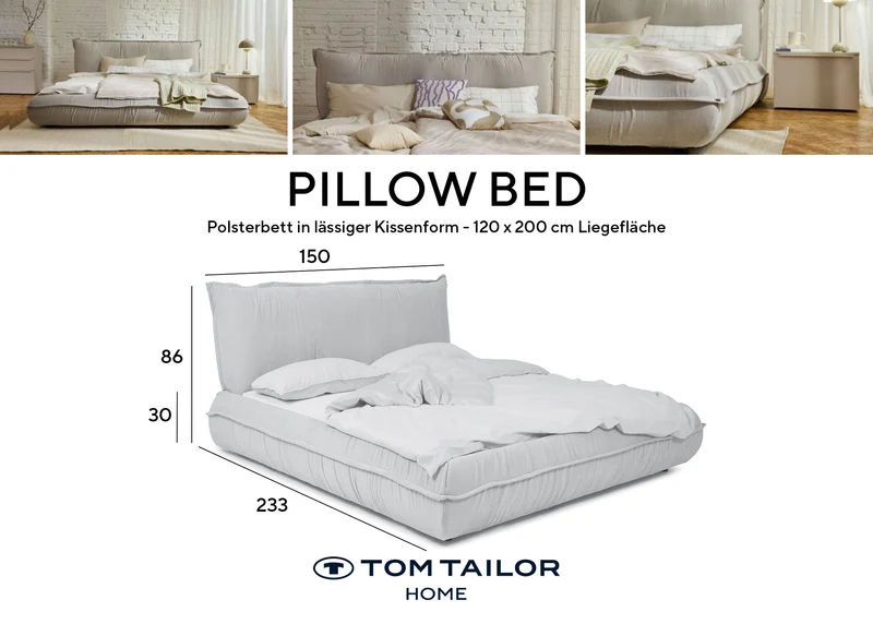Tom Tailor PILLOW Bett Chenillestoff