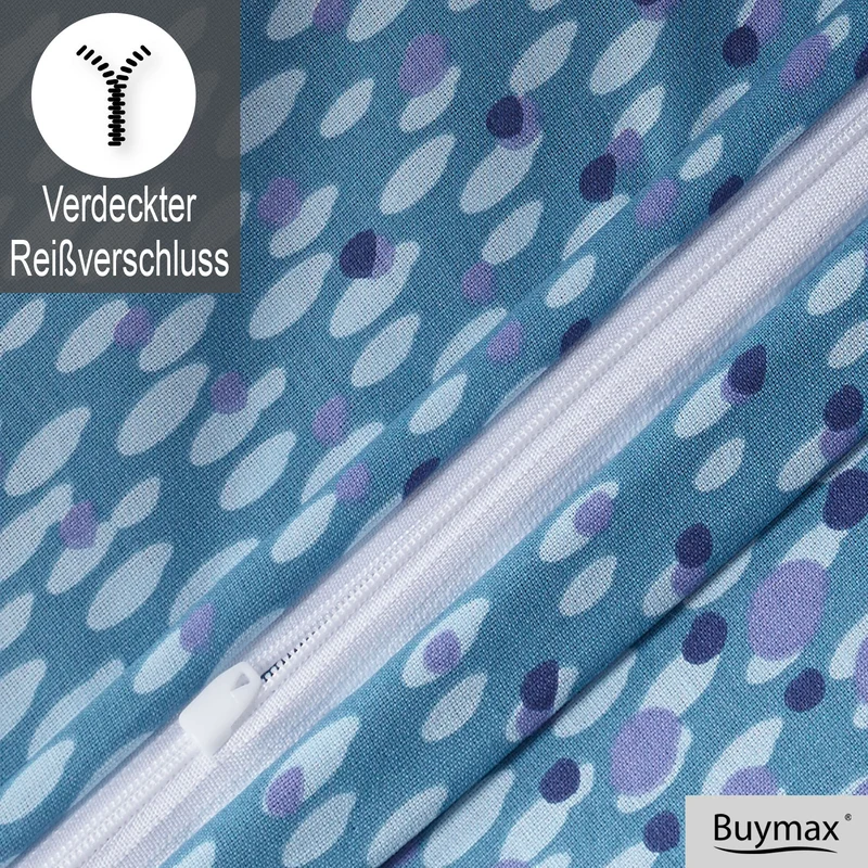 Renforcé Bettwäsche "Debora", 100% Baumwolle, Reißverschluss, 80x80 cm Kissenbezug