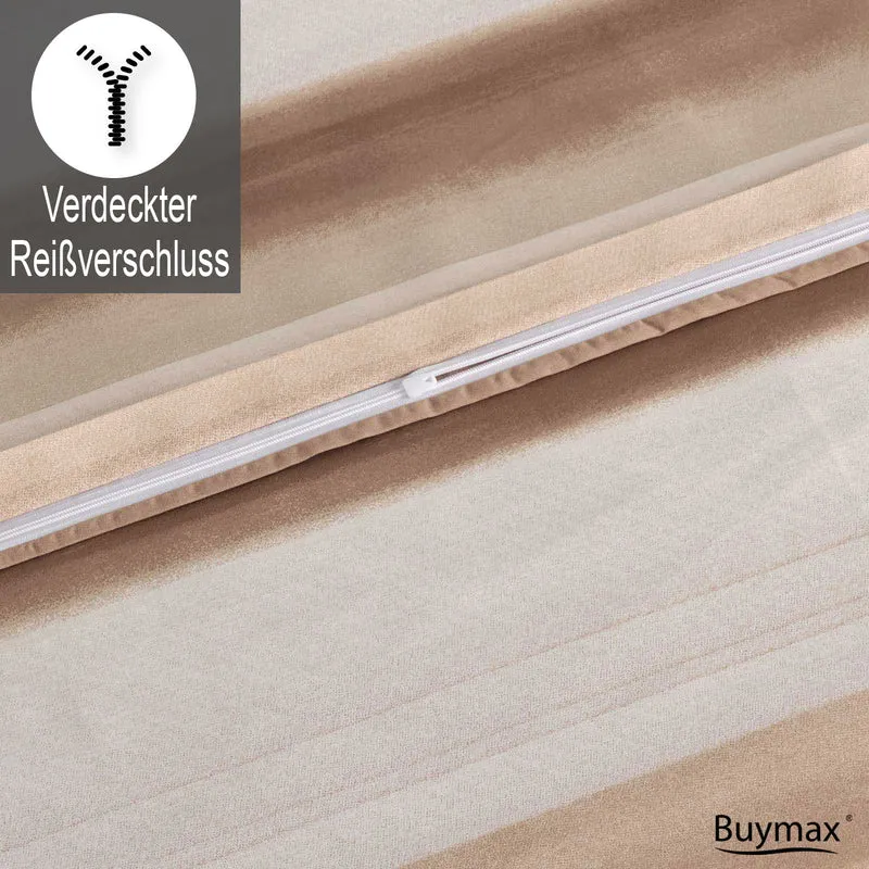 Renforcé Bettwäsche "Palermo", 100% Baumwolle, Reißverschluss, 80x80 cm Kissenbezug