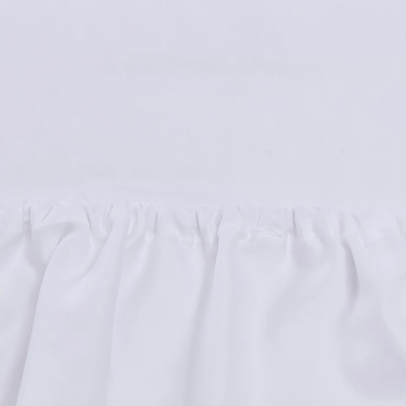 Satin-Spannbettlaken Vivy [Weiß]
