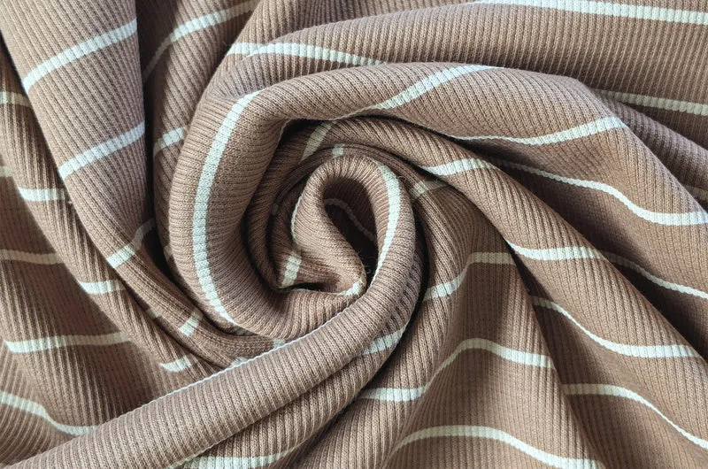 Rippjersey bedruckt Streifen *Ab 50cm
