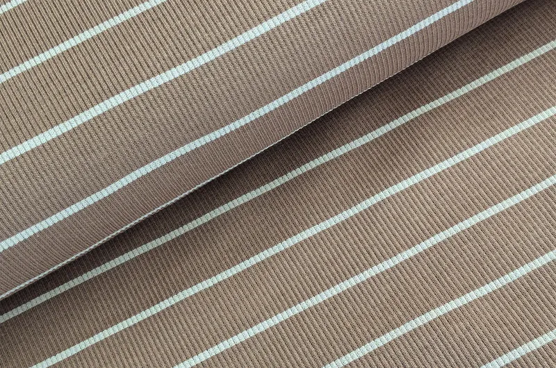 Rippjersey bedruckt Streifen *Ab 50cm