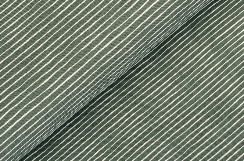 Baumwolljersey Streifen grün *Ab 50cm