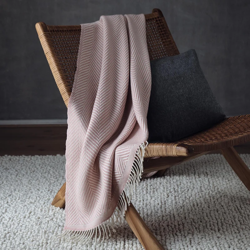 Wolldecke Salla [Rouge/Creme]