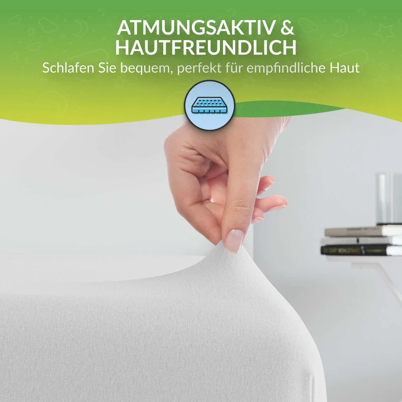 etérea Microfaser Kinder Spannbettlaken Doppelpack - 60x120 - 70x140 cm