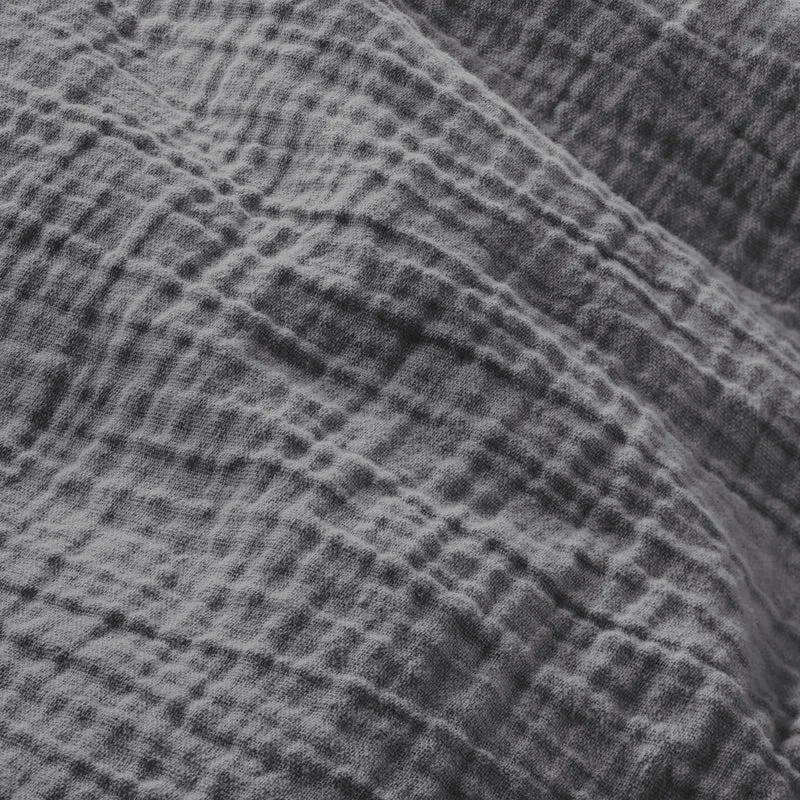 Musselin Decke - Anthrazit - 220x240cm