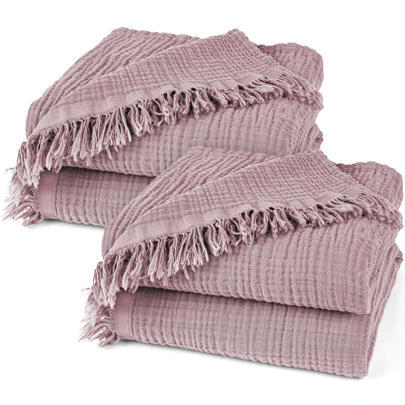Musselin Decke - Mauve - 2x130x170cm
