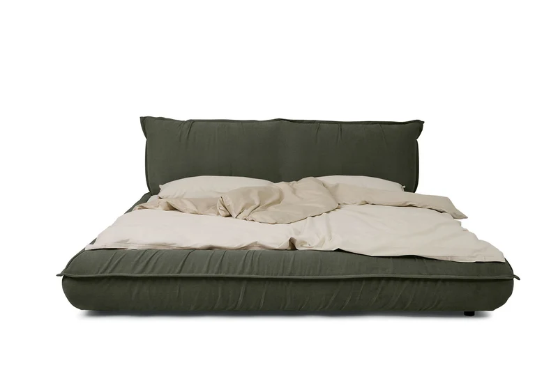 Tom Tailor PILLOW Bett mit Einlegerahmen Chenillestoff