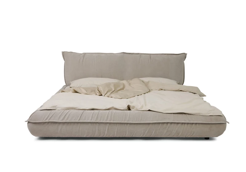 Tom Tailor PILLOW Bett mit Einlegerahmen Chenillestoff