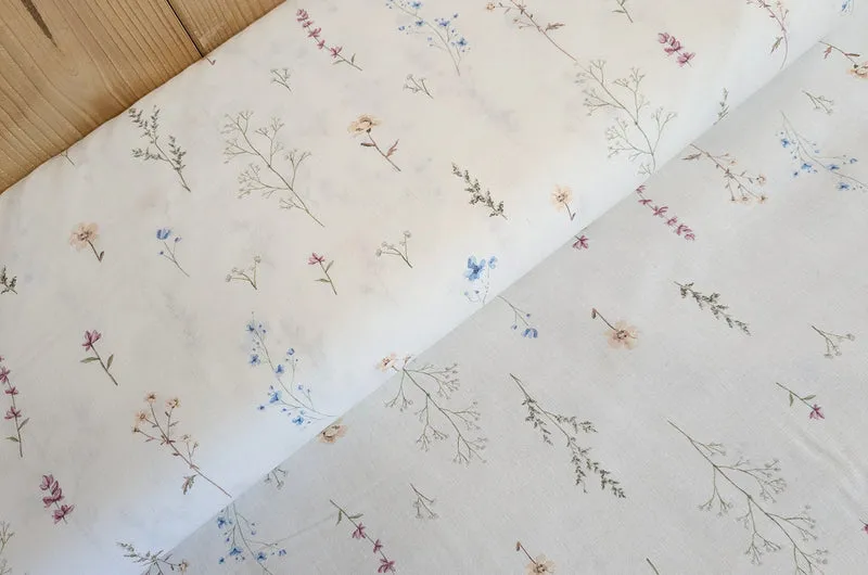 Baumwolle digital bedruckt Wildblumen *Ab 50cm