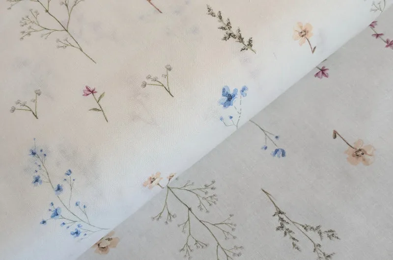 Baumwolle digital bedruckt Wildblumen *Ab 50cm