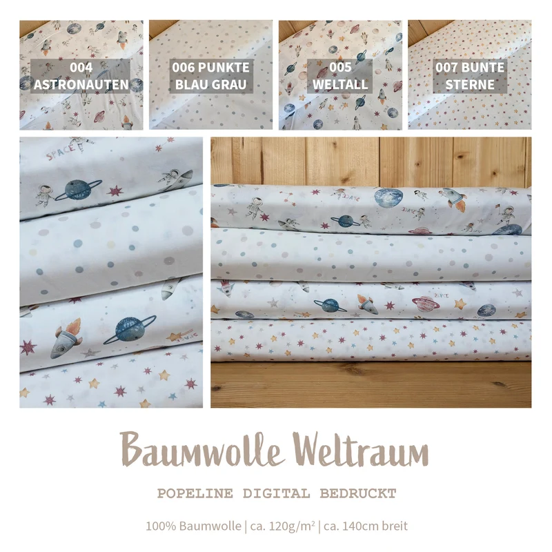 Baumwolle digital bedruckt Sterne *Ab 50cm